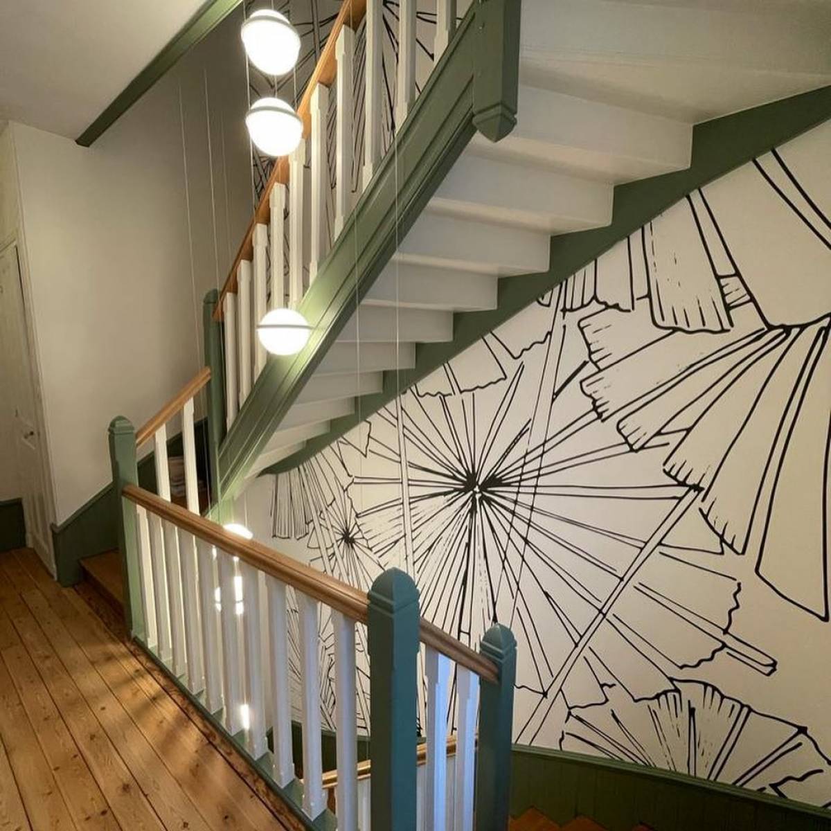Rénovation complète d'une cage d'escalier au Havre 76 dans une maison de maître
